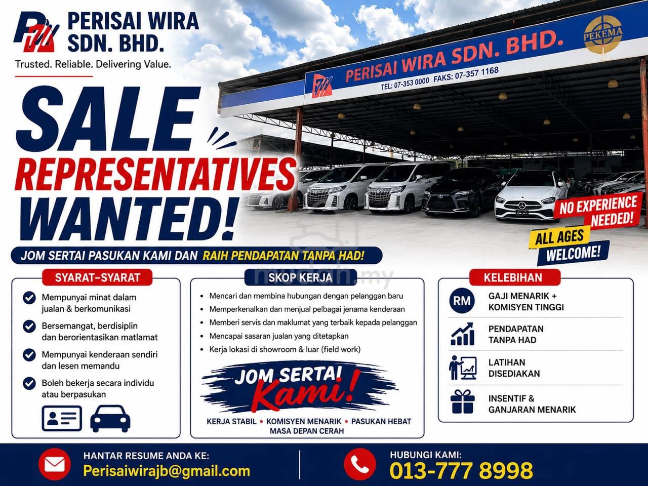 jobs in Perisai Wira Sdn Bhd
