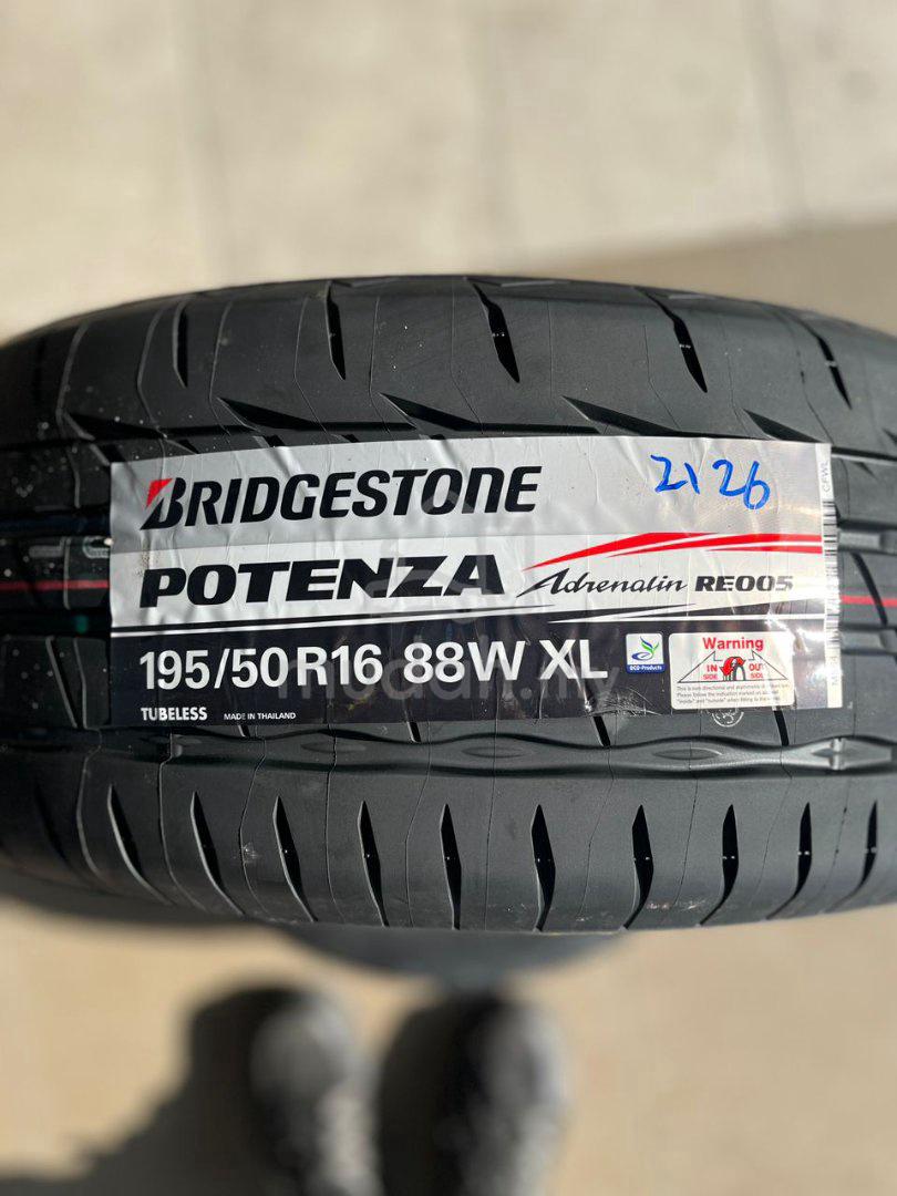 195 50 16 Bridgestone Potenza RE005 TayarBaru+2026 - Car