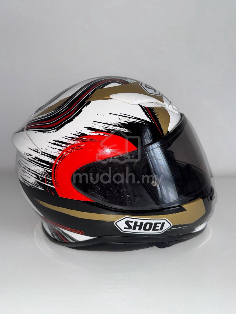 mudah helmet shoei RF-1400 Ideograph Medium TC-6 White / Black Dry liner Shoei RF-1400 Origami 2 Helmet