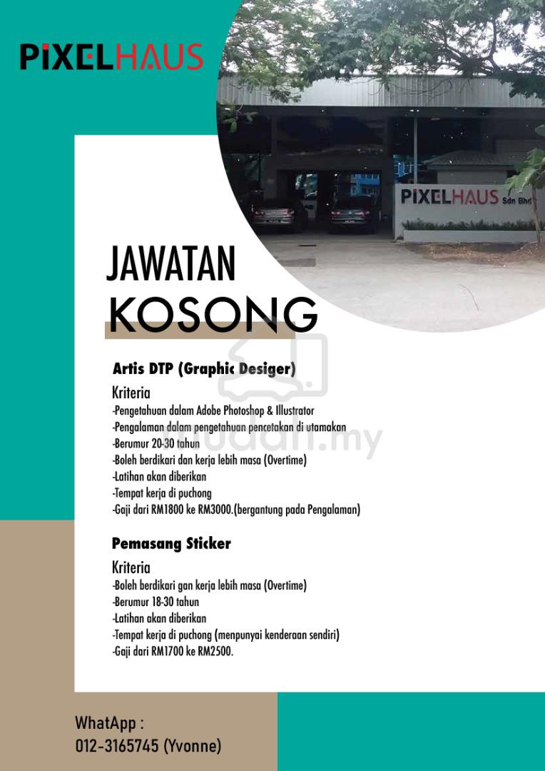 jobs in PIXELHAUS SDN BHD