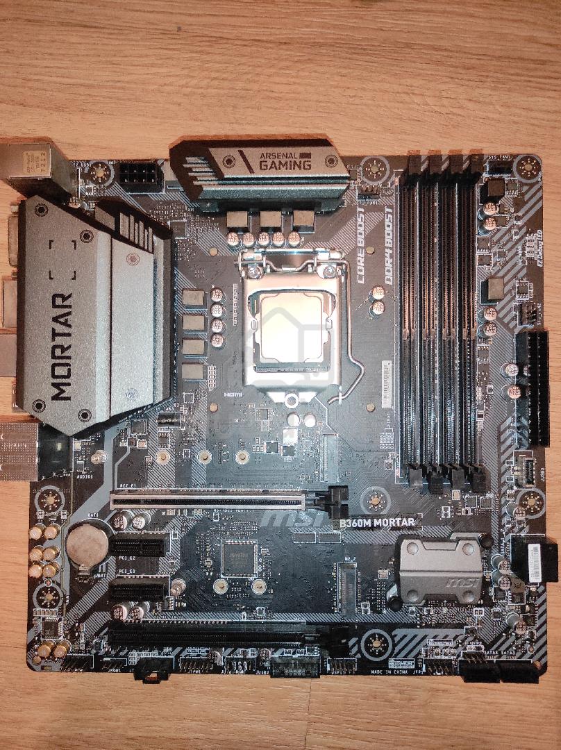 MSI B360M MORTAR マザーボード+intel i5 9400f B360m Mortar Core I5