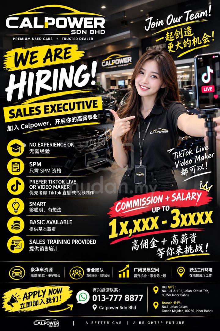 jobs in No.101,102 JALAN KEBUN TEH JB