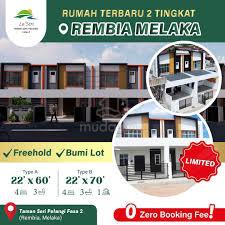 [FULL LOAN] FREEHOLD Terrace Cornerlot Rembia Alor Gajah Toll CASHBACK 1