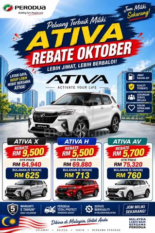 2026 Perodua ATIVA 1.0 X MY21 D55L (A) - 1