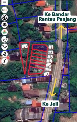 8 Lot Tanah Rumah Kedai untuk dijual di Bandar Rantau Panjang 1