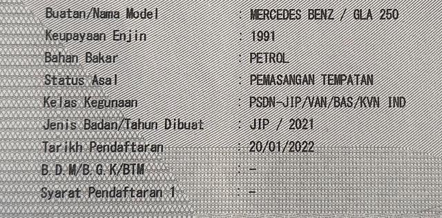 2021/22 Mercedes Benz GLA250 2.0 AMG Line GLA 250 - 3