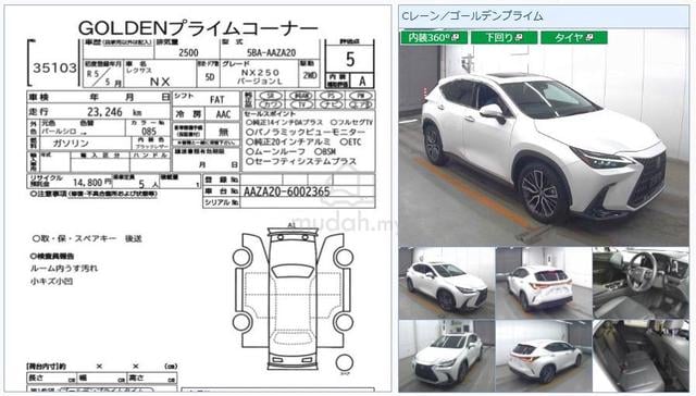 2023 Lexus NX250 2.5 LUXURY Grd 5A Black Interior - 1