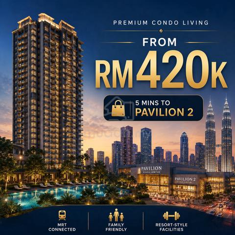 5 Mins to Pavilion 2 ! 1st Home @ Big Balcony Yard - Link MRT TRX UPM 1