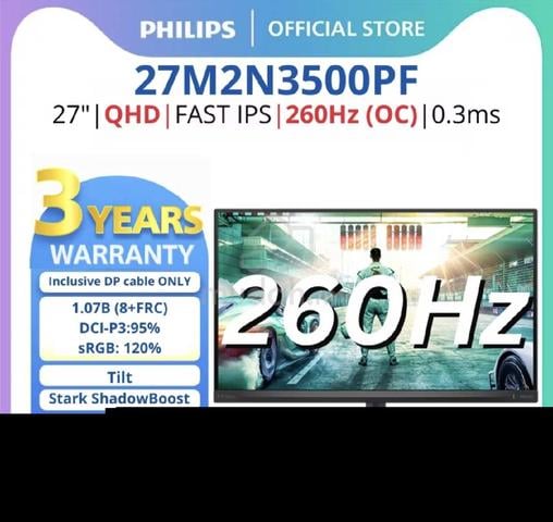 Monitor
27inch PHILIPS EVNIA 27M2N3500PF - photo 3 of 3
