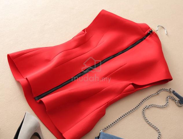 Classic Women Sleeveless Top Red Dress - photo 2 of 3