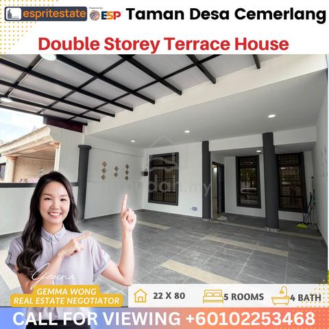 Double Storey Terrace House 烈光镇 (全新装修) 双层排屋出售 1