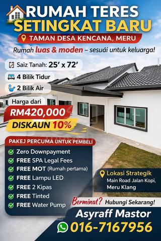 Teres 15 Minit Setia Alam 25' x 72' Full loan 1