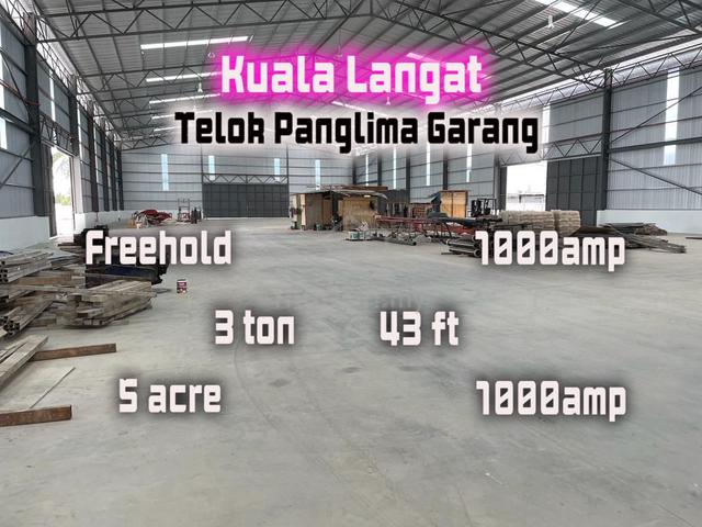 Kuala Langat Telok Panglima Garang 5acre Freehold Industrial Factory 1