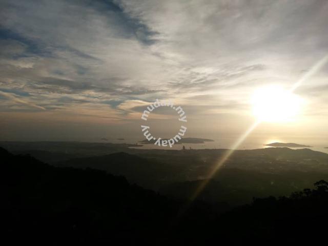 Menggatal kokol hill land view kk town sunset beach mount kinabalu 4