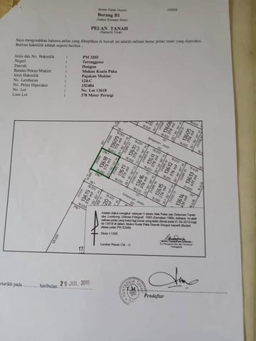 Terengganu Dungun Residential Freehold Land For Sale 1
