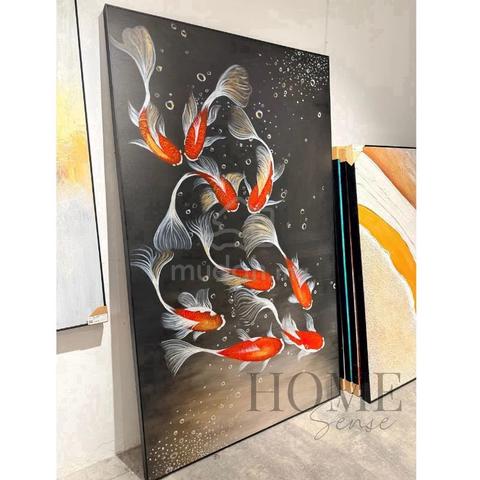 Eight Koi in Harmony – Acrylic Wall Art - photo 4 of 6