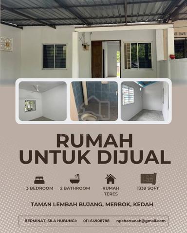 Rumah Untuk Djiual - TAMAN LEMBAH BUJANG 1