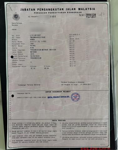 2015 Honda CITY 1.5 E (A) Full Honda Service! - 5