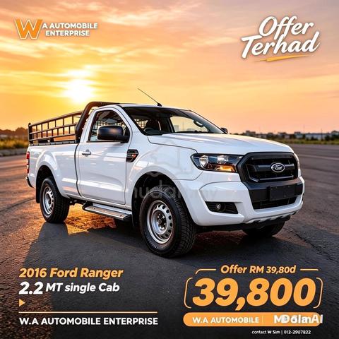 2016 Ford RANGER 2.2 SINGLE CAB (M) 2 DOOR - 1