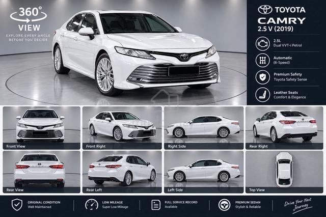 2019 Toyota CAMRY 2.5 V*LOW MILEAGE*TIP TOP* - 1