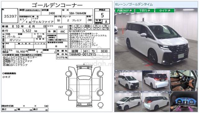 2025 Toyota VELLFIRE 2.4 Z PREMIER FULL SPEC 3K KM - 3