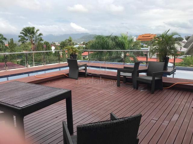 Three Storey Bungalow House - House for sale in Likas, Sabah