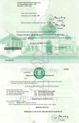 Tanah Penternakan/ Pertanian Bukit Selambau 1.6 Hektar @ 5.5 Relong 1
