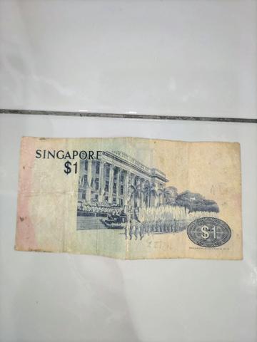 Vintage Singapore 1 Dollar note Bird Series 1976 - photo 2 of 2