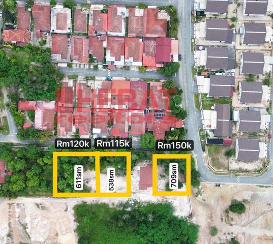 LOT BANGLO MURAH ! Dekat perumahan & akses mudah , tepi Jalan 1