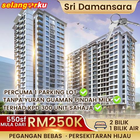 【Full Loan】Rsku Bandar Sri Damansara Freehold 2 Bilik Affordable Home 1
