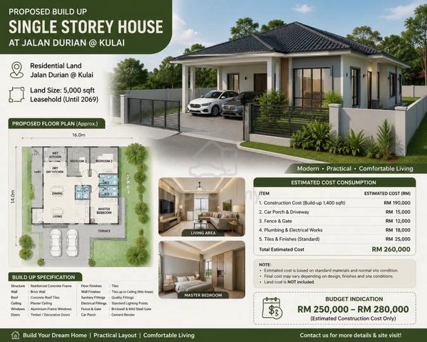 Senai Residential Affordable Land for sale 1