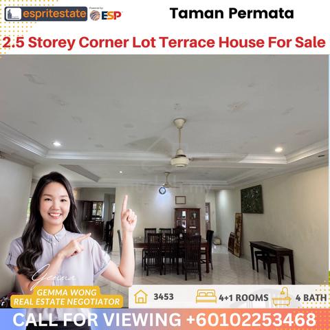 2.5 Storey Corner Lot Terrace House For Sale 2.5层角头排屋出售 1