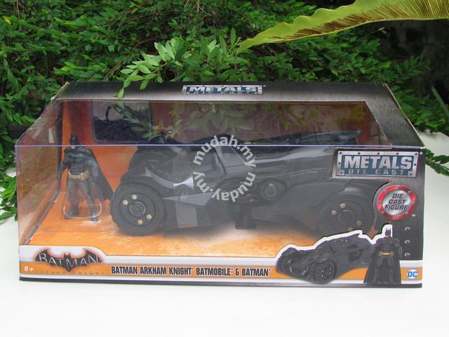 JADA TOYS 1/24 Batmobile Batman Arkham Knight - Avec Figurine, Métal, 2015, édition 98037BK