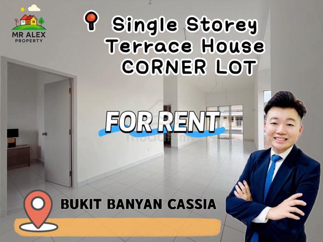 【FOR RENT】1 Storey Terrace House (CORNER LOT) 📍 Bukit Banyan CASSIA 1
