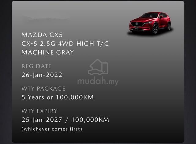 MAZDA CX-5 2.5 TURBO HIGH (a) MAZDA WARRANTY 2027 - 5