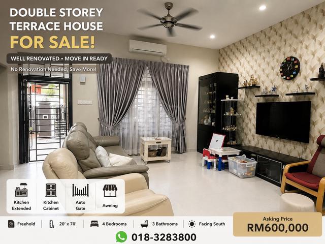 Below Bank Value IOI Kulai 20x70 | Extended Kitchen | Freehold 1