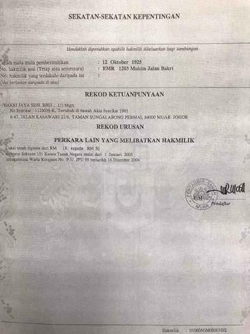 Johor Muar Agricultural Freehold Land For Sale 1
