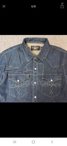 RRL Ralph Lauren Western Denim Shirt - photo 2 of 6