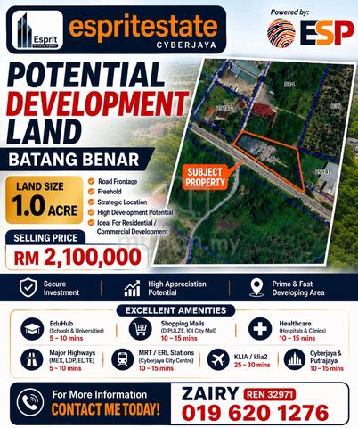 1.0 Acre Road Frontage Agriculture Potential Development Land 1