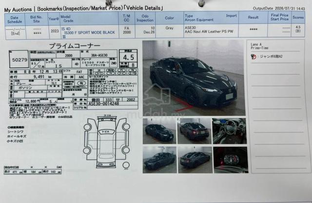 Lexus IS300 2.0 F-SPORT MODE BLACK III (A)4.5b 10k - 3