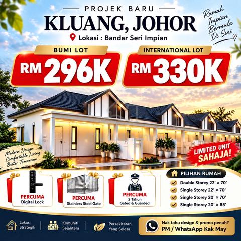 Single storey Gate guarded/Promo Early bird/Zerodownpayment 1