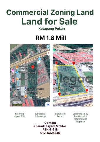 Commercial Zoning Land For Sale Pekan Pahang 1