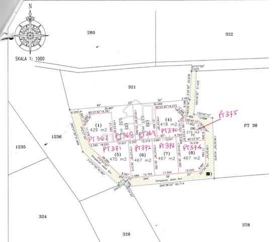 Tanah untuk dijual di pasir mas 1