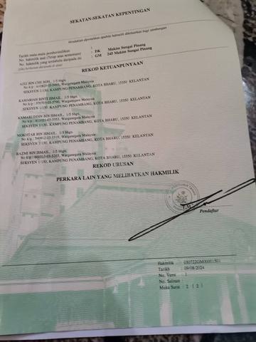 Tanah untuk dijual di Kg. Kok Majid, Tumpat 1