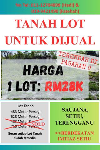 2 TANAH LOT BANGLO TERAKHIR - Jual Sampai Jadi 1