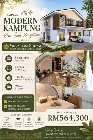 2 Storey Semi-D Cluster house Vila Serasi, Bertam, Kepala Batas 1