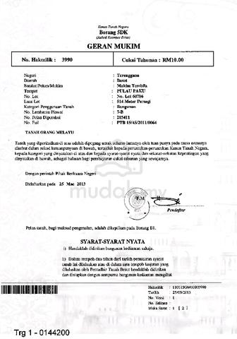 Tanah Untuk Kediaman 1