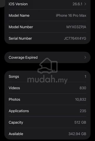 16 Pro Max - 512 GB (Black Titanium) - photo 2 of 4