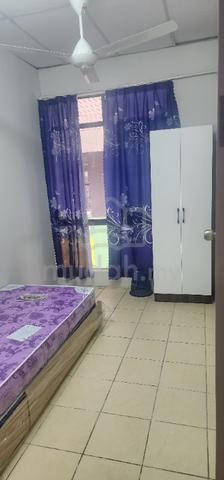 Fully furnished master bedroom with private bathroom & aircond 2