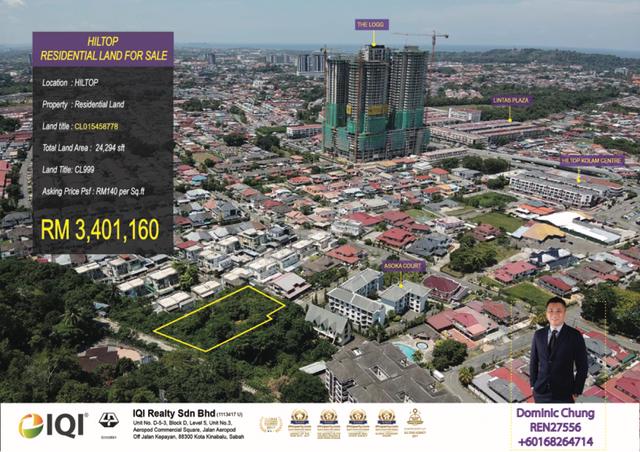 Prime residential land at taman hiltop for sale 1